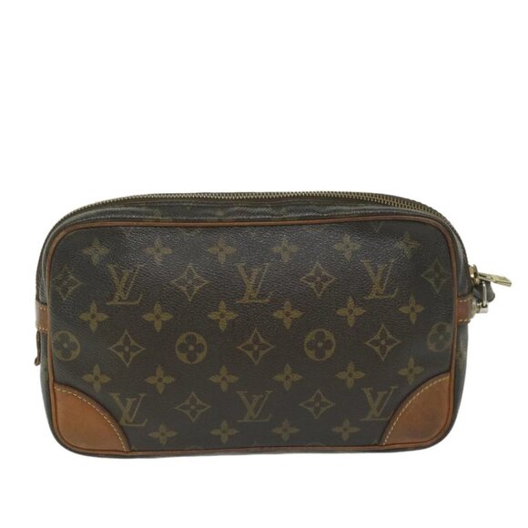 LOUIS VUITTON Monogram Marly Dragonne GM Clutch Bag M51825 LV Auth 61286 - Picture 4 of 15